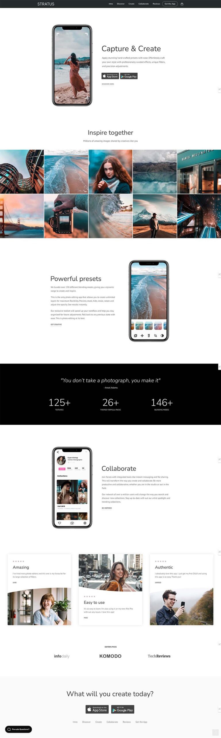 Stratus App Landing Page scaled